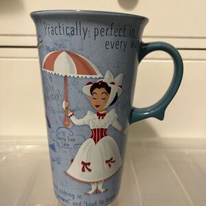 Disney Mary Poppins Design Blue ceramic mug